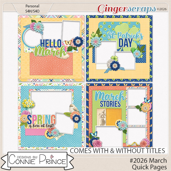 #2026 March - Quick Pages by Connie Prince