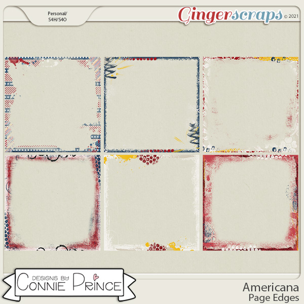 Americana  - Page Edges by Connie Prince