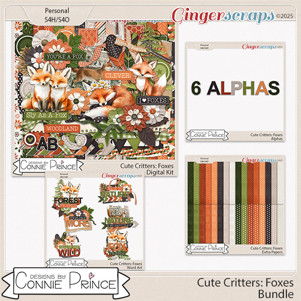 Cute Critters: Foxes - Bundle by Connie Prince