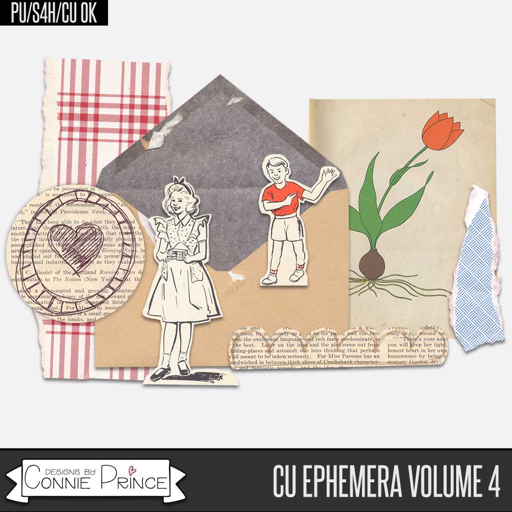 Commercial Use Ephemera Volume 4 by Connie Prince
