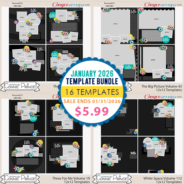 January 2026 Template Bundle by Connie Prince