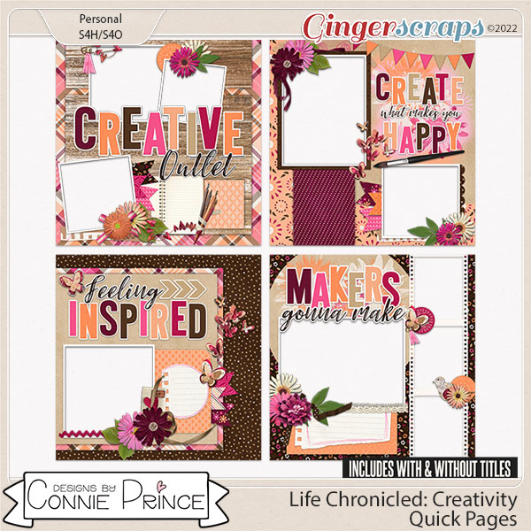 Life Chronicled: Creativity - Quick Pages by Connie Prince