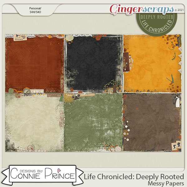 Life Chronicled: Deeply Rooted - Messy Papers by Connie Prince