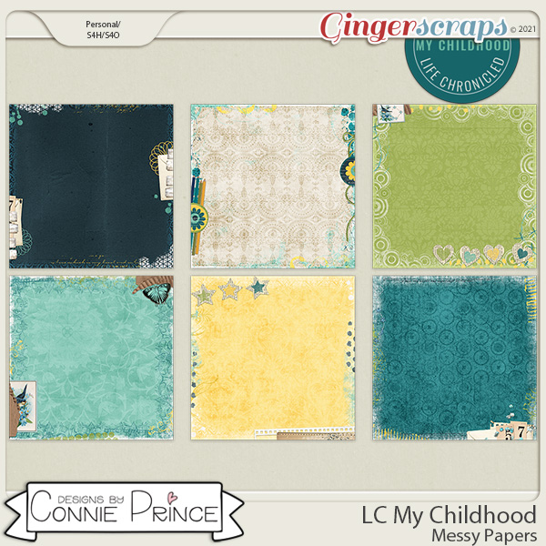 Life Chronicled: My Childhood - Messy Papers by Connie Prince