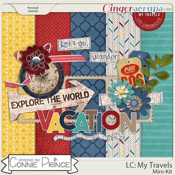 Life Chronicled: My Travels - MiniKit by Connie Prince