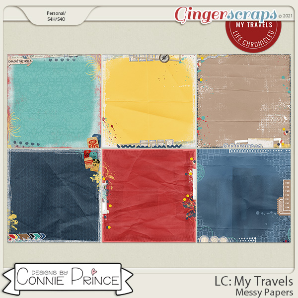 Life Chronicled: My Travels - Messy Papers by Connie Prince