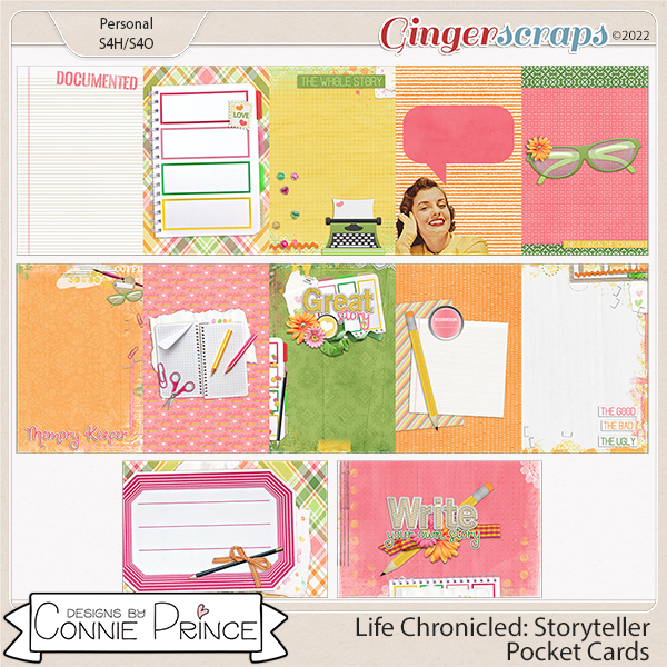 Life Chronicled: Storyteller - Pocket Cards by Connie Prince