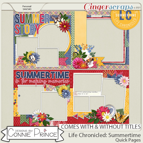 Life Chronicled: Summertime - Quick Pages by Connie Prince