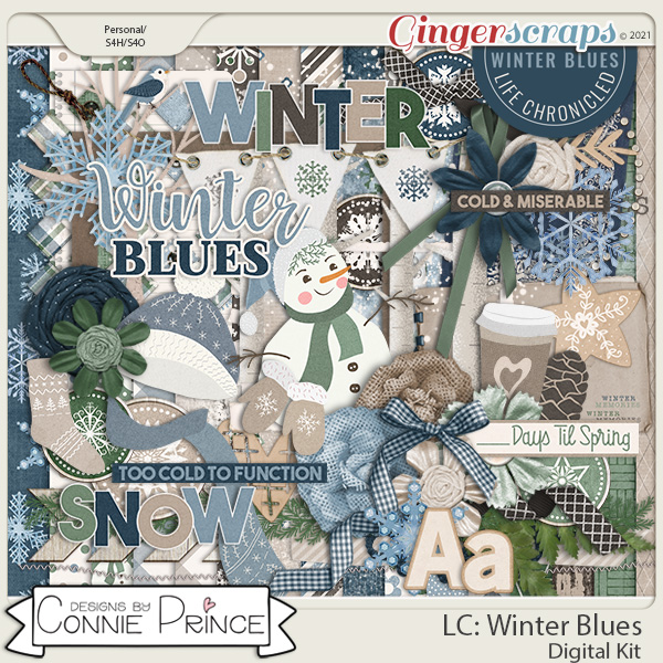 Life Chronicled: Winter Blues - Kit by Connie Prince