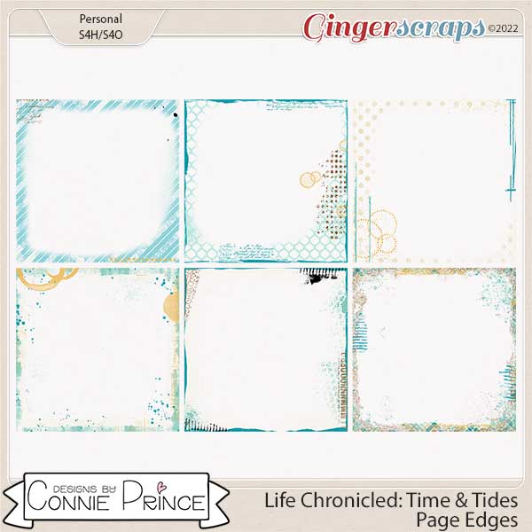 Life Chronicled: Time & Tides - Page Edges by Connie Prince