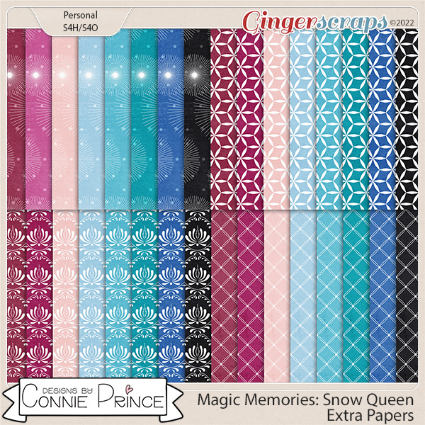 Magic Memories: Snow Queen Extra Papers by North Meets South Studios