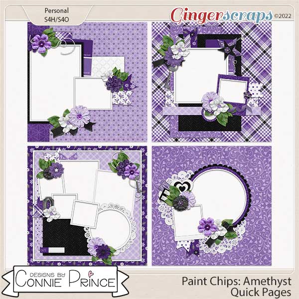 Paint Chips: Amethyst - Quick Pages by Connie Prince