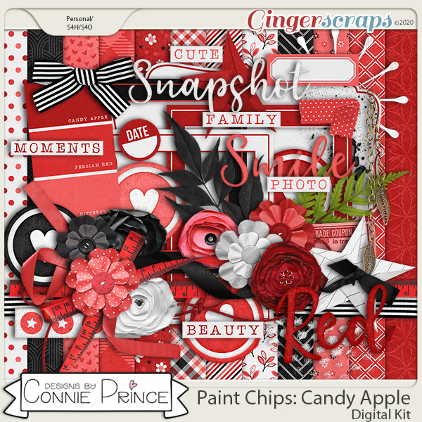 Paint Chips Candy Apple - Kit by Connie Prince
