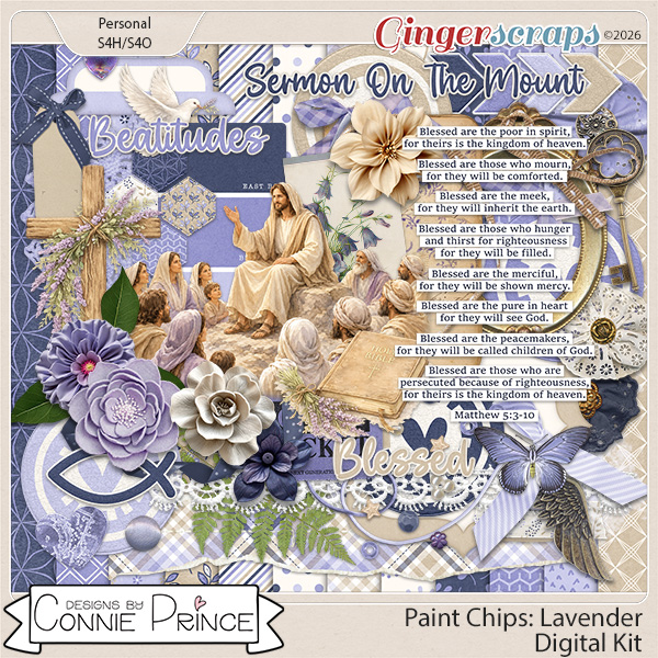 Paint Chips Lavender - Kit by Connie Prince