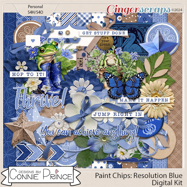 Paint Chips Resolution Blue - Kit by Connie Prince