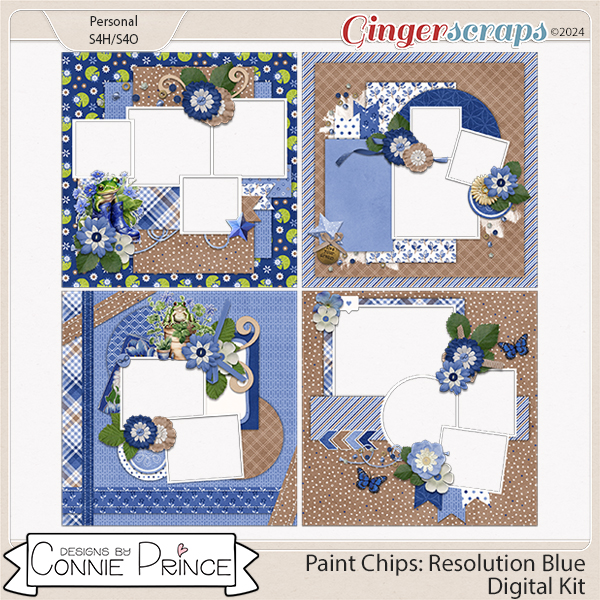Paint Chips: Resolution Blue - Quick Pages by Connie Prince