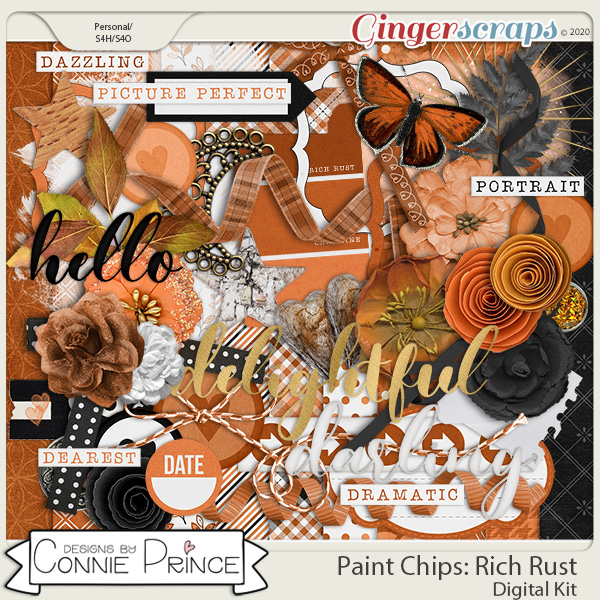 Paint Chips Rich Rust - Kit by Connie Prince