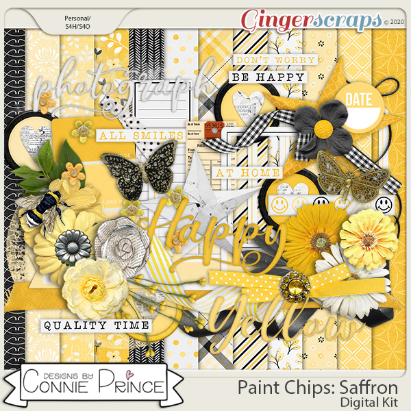 Paint Chips Saffron - Kit by Connie Prince