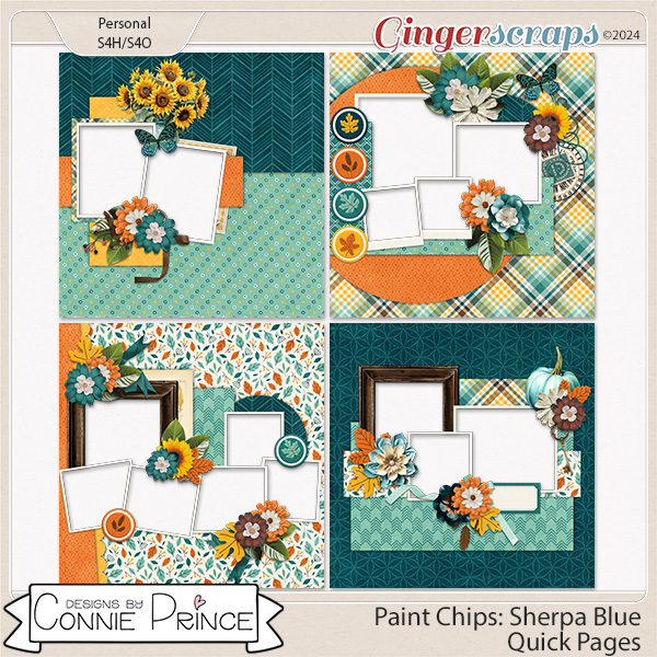 Paint Chips Sherpa Blue Quick Pages by Connie Prince