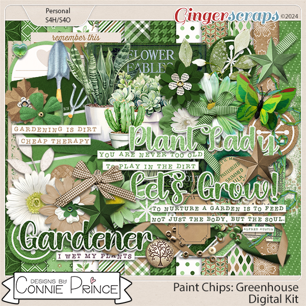 Paint Chips Greenhouse - Kit by Connie Prince