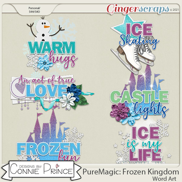 PureMagic: Frozen Kingdom - Word Art Pack by Connie Prince