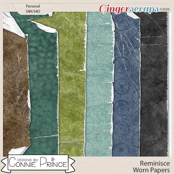 Reminisce - Worn Paper Pack by Connie Prince