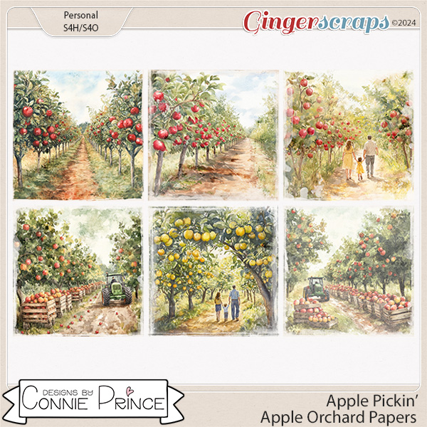 Apple Pickin' - Orchard Paper Pack by Connie Prince