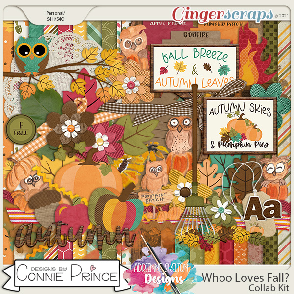 Whoo Loves Fall?  - Kit by Connie Prince & Adrienne Skelton