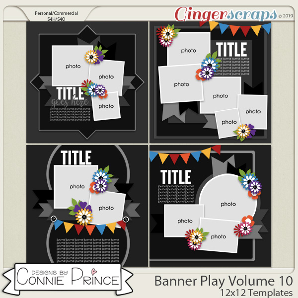 Banner Play Volume 10 - 12x12 Temps (CU Ok) by Connie Prince