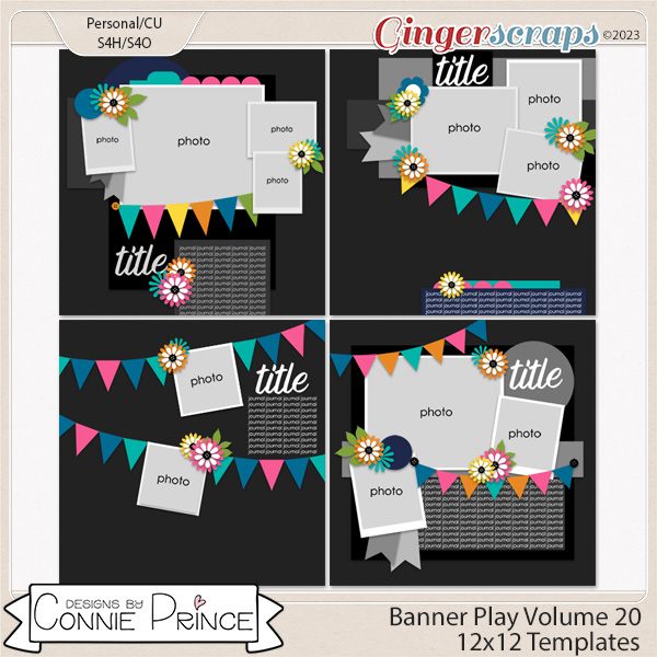 Banner Play Volume 20  - 12x12 Temps (CU Ok) by Connie Prince