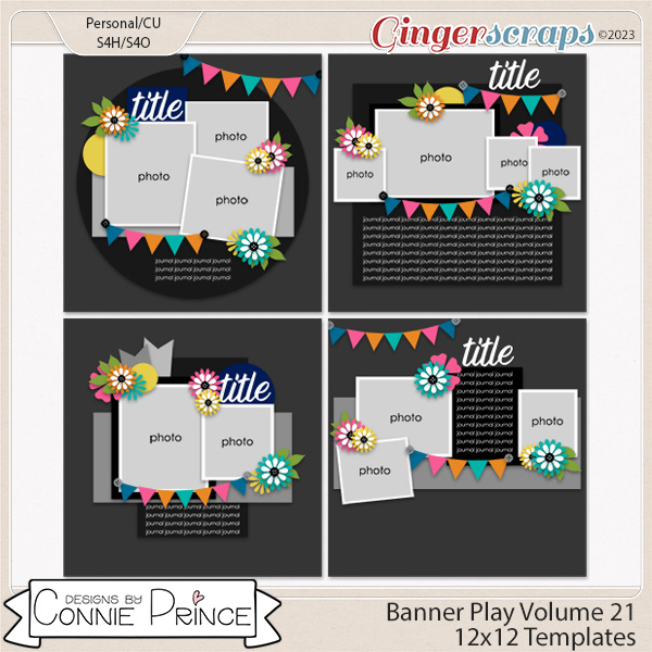 Banner Play Volume 21 - 12x12 Temps (CU Ok) by Connie Prince