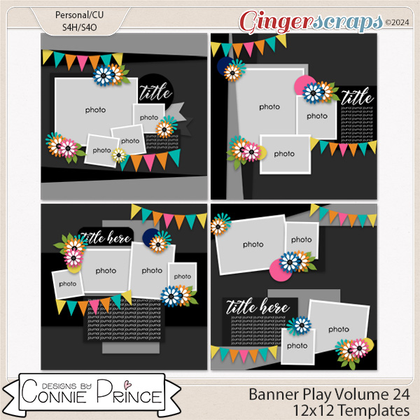 Banner Play Volume 24  - 12x12 Temps (CU Ok) by Connie Prince