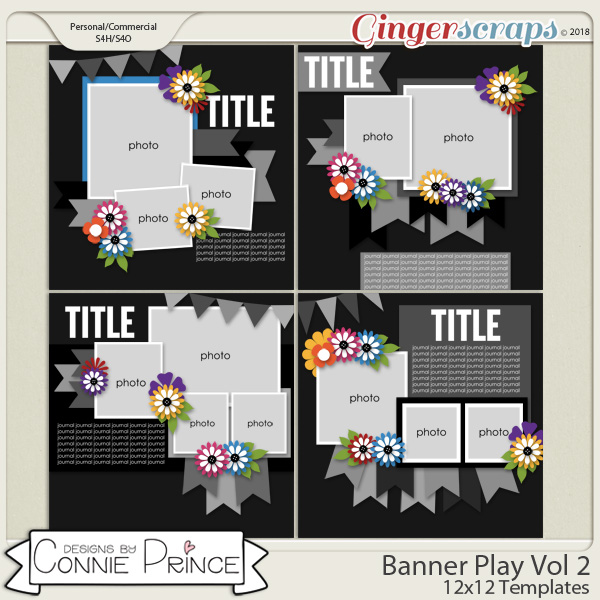Banner Play Volume 2 - 12x12 Temps (CU Ok) by Connie Prince