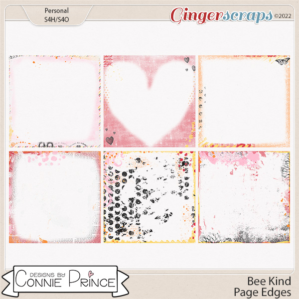 Bee Kind - Page Edges by Connie Prince