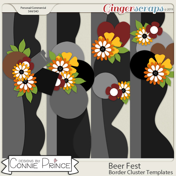 Beer Fest - Border Cluster Templates (CU Ok) by Connie Prince