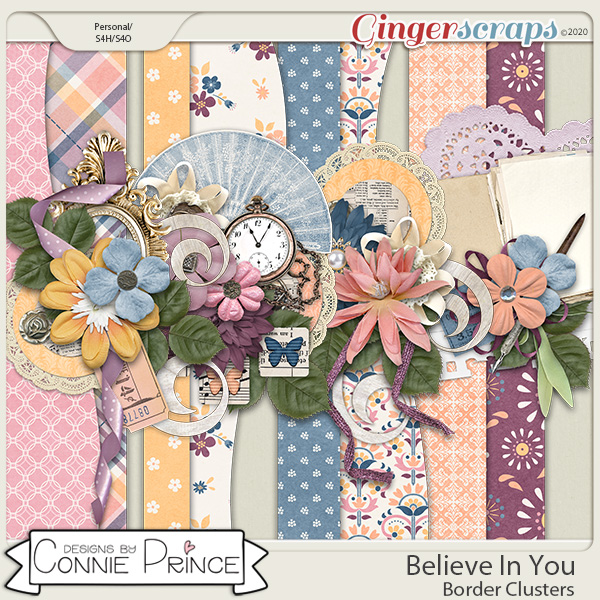 Believe In You - Border Clusters by Connie Prince