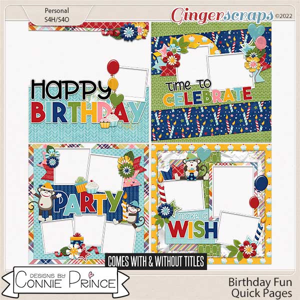 Birthday Fun - Quick Pages by Connie Prince