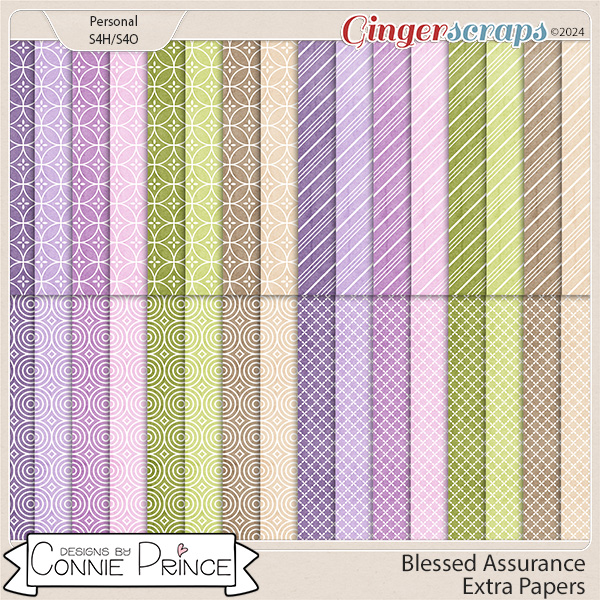 Blessed Assurance - Extra Papers by Connie Prince