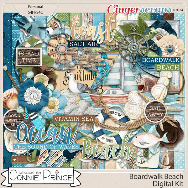 Boardwalk Beach - Kit by Connie Prince