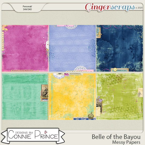 Belle of the Bayou - Messy Papers by Connie Prince