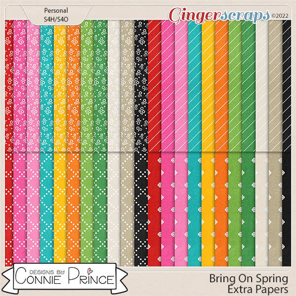 Bring On Spring - Extra Papers by Connie Prince