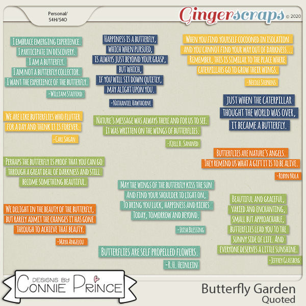 Butterfly Garden - Quoted by Connie Prince