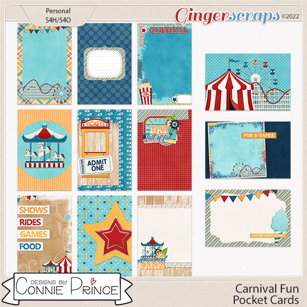 Carnival Fun - Pocket Cards by Connie Prince