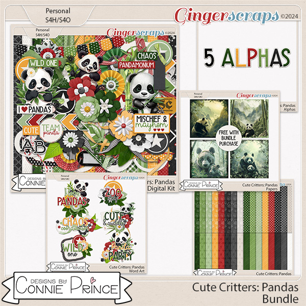 Cute Critters : Pandas - Bundle by Connie Prince