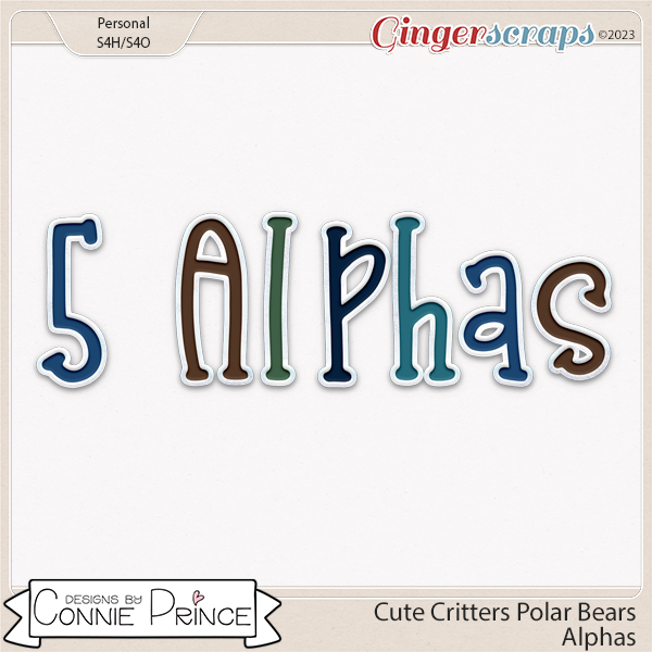 Cute Critters : Polar Bears - Alpha Pack AddOn by Connie Prince