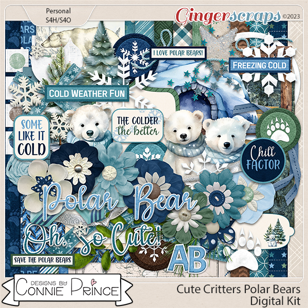 Cute Critters : Polar Bears - Kit by Connie Prince