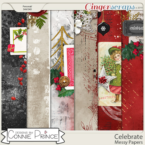Celebrate - Messy Papers by Connie Prince
