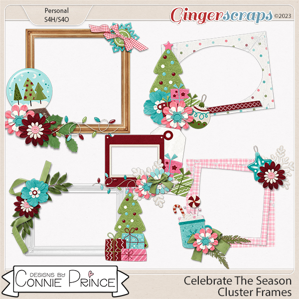 Celebrate The Season - Cluster Frames by Connie Prince