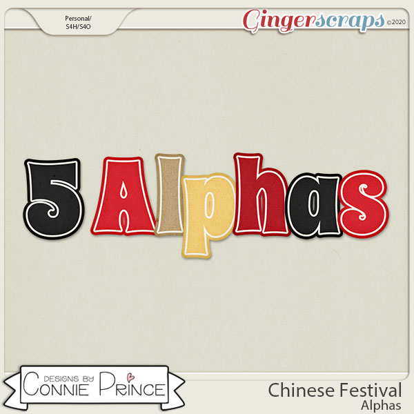 Chinese Festival - Alpha Pack AddOn by Connie Prince