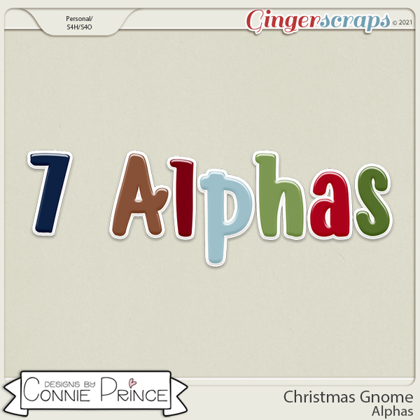 Christmas Gnome  - Alpha Pack AddOn by Connie Prince